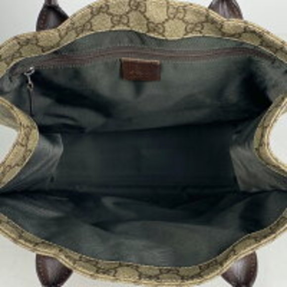 Gucci GG Supreme Tote Bag Beige Brown - Picture 6 of 6